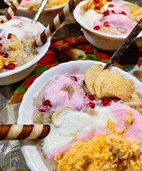 sky view and natural food ice cream