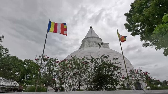 Ancient Buddhist temple in Tissamaharama, Sri Lanka