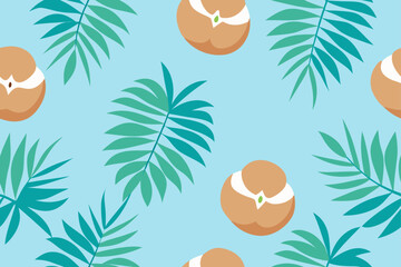 Obraz premium seamless background with palm trees