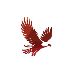 Majestic eagle in flight, bold clean lines, minimal design, vector