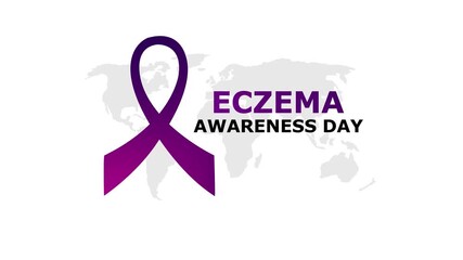 eczema awareness day motion video, 4k video animated