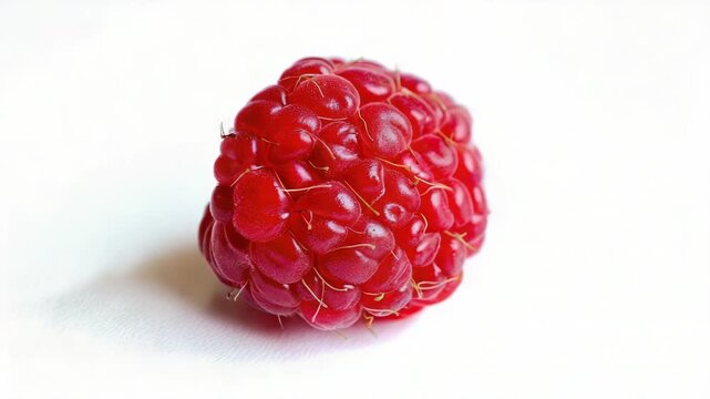 Fresh raspberry isolated on a clean white background