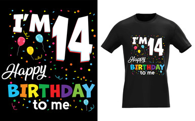 14yr 14th Birthday Happy Birthday Boys Girls 14 Years