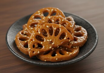 Fresh, White-Colored Braised Lotus Root, A Healthy, Flavorful White Food, A Delicious and Nutritious Side Dish