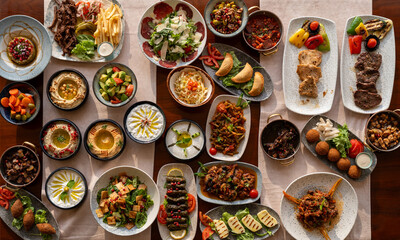 Zakuski, appetizers, snacks, horsd’oeuvres, cold, tasty, traditional, assorted, platter, food, Russian, meat, fish, vegetables, cheese, fresh, gourmet, serving, cuisine, dining, delicious, festive, pa