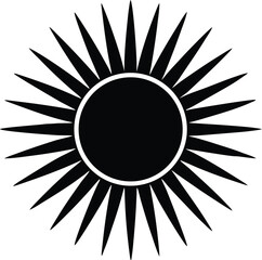 Sunburst Silhouette Icon