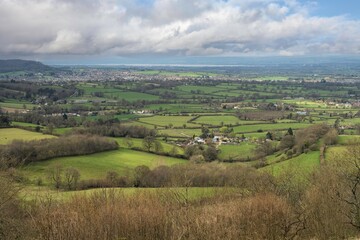 Naklejka premium Coaley Peak View Point