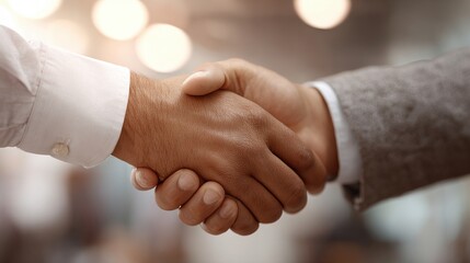 Business handshake agreement, partnership, deal