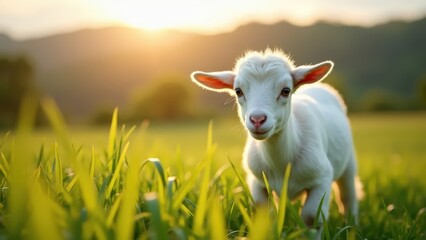 Naklejka premium lost sheep bible story