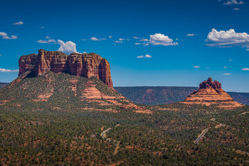 Courthouse Butte and Bell Rock in Sedona