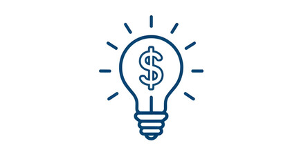 financial innovation, profit concept, business idea, money bulb, economic growth idea, financial success, savings symbol, wealth creation, investment idea, financial light, bright money idea, dollar s
