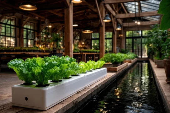 Sustainable Farming with Aquaponic Plants and Fish Together
