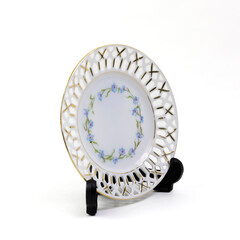 Decorative Plates On White Background