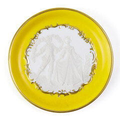 Decorative Plates On White Background
