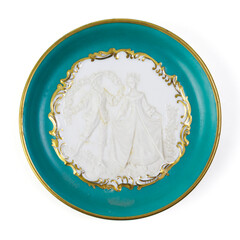 Decorative Plates On White Background