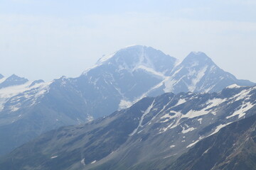 Fototapeta premium Caucasus Mountains in the vicinity of Elbrus in midsummer