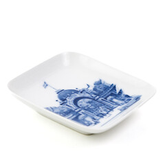 Decorative Plates On White Background