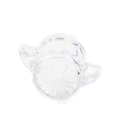 Crystal Dishes on a White Background