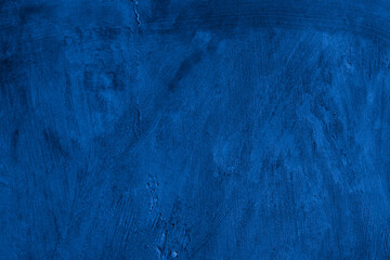 Old wall pattern texture cement blue dark abstract  blue color design are light with black gradient background.