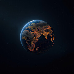 planet earth in space