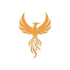 Golden Phoenix Rising. Vibrant artwork of the mythical bird, representing renewal, enduring strength, and overcoming challenges. An emblem of spirited transformation.