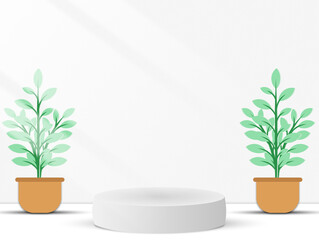 Minimalist White Wall Illustration