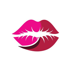Seductive Pink Kiss Artwork. This captivating design showcases voluptuous lips, sensually posed with a hint of playfulness. It embodies temptation, desire, and modern romance.