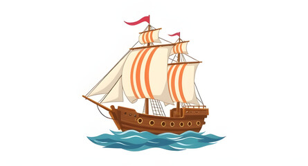 vintage sailing ship, ocean sailboat, wooden sailing ship, old ship illustration, sailing ship vector, sailboat at sea, ship with sails, nautical ship, marine sailing ship, ship waves, seascape with s