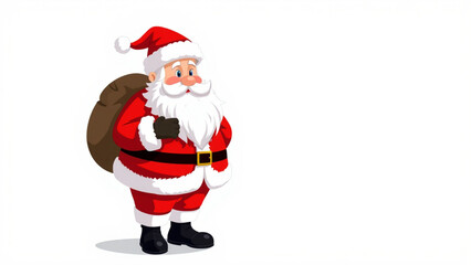 santa claus isolated on white background