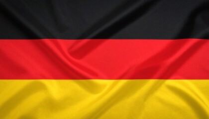 Obraz premium Flag of Germany with three horizontal stripes in black, red, and gold.