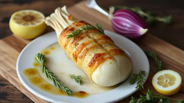 Arrosto ripieno ai carciofi