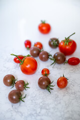 Freshly Picked Various Cherry Tomatoes 