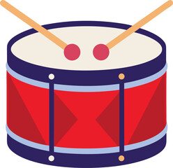 snare drum vector detailed drumsticks included