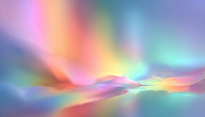 Pastel Rainbow Gradient Background with Soft Blurred Edges Ideal for Creative Projects and Digital Art Applications