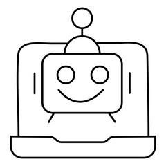 Icon Representing Development Of AI Smart Agents