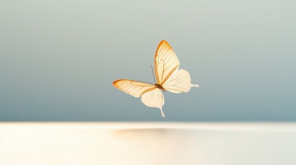 Delicate butterfly in mid flutter