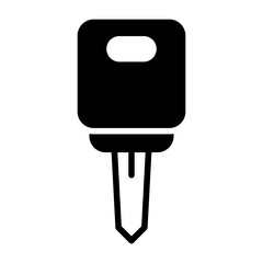 Car key Semi Solid Vector Icon