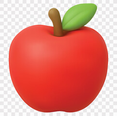 Fresh Fruit Vector Icon Set | 3D icon set | Apple