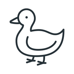 Duck Outline Icon