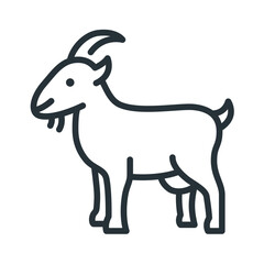 Goat Outline Icon