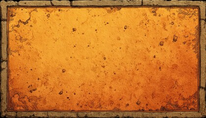 Fototapeta premium A unique title screen design featuring a blank parchment background adorned with a delicate border ideal for video game presentation
