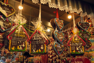 Rynek Główny, Kraków, Poland. Easter market in the main square of the city 