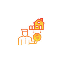 Real Estate Broker Icon, 