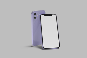 Realistic Phone 12 Blank Mockup with shadow