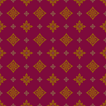 Seamless damask pattern with intricate floral and ornamental motifs, Perfect for creating continuous backgrounds for luxury wallpapers, textiles, and upholstery.