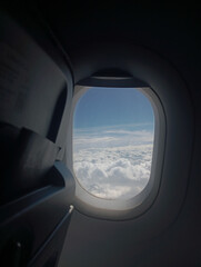 Fototapeta premium sky from an airplane window