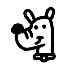 dog png outline, cute cartoon handdraw clipart kids doodle element hand drawn doodle, handwriting clipart, kawaii kids drawing, funny character, childlike sketch, handwritten words,