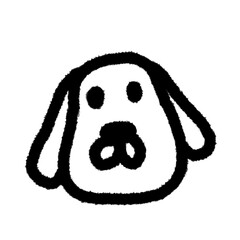 dog png outline, cute cartoon handdraw clipart kids doodle element hand drawn doodle, handwriting clipart, kawaii kids drawing, funny character, childlike sketch, handwritten words,