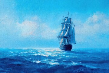 ship in the sea