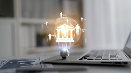 Digital banking innovation integrates finance and technology to enhance online banking, mobile...